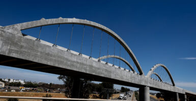 The construction site for the California High-Speed Rail Project.