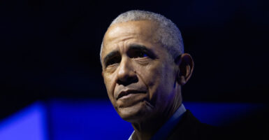 Obama Addressing Democracy Forum