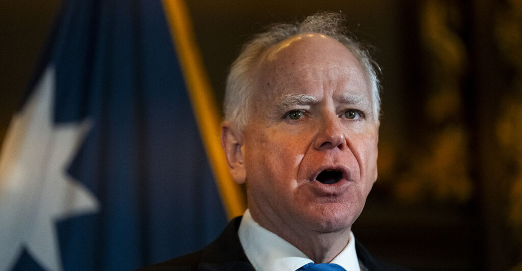 Gov. Tim Walz engaged in dangerous neo-Confederate rhetoric by threatening to use the National Guard against ICE agents.