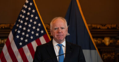 ST. PAUL, MN. - JANUARY 2026: Minnesota Governor Tim Walz announces that he would not be seeking reelection Monday January 5, 2026 at a press conference at the State Capitol in St.Paul, Minn. Walz said that he “came to the conclusion that I can’t give a political campaign my all.” The governor took no questions from reporters at the event. The governor’s announcement comes as Minnesota is confronting one of the largest social services fraud scandals in its history. Federal prosecutors have documented hundreds of millions of dollars’ worth of fraud in state autism services, housing and meals programs, among others. (Photo by Jerry Holt/The Minnesota Star Tribune via Getty Images)