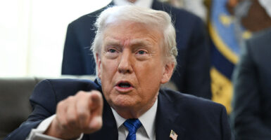 US President Donald Trump speaks before signing executive orders in the Oval Office in the White House in Washington, DC, on January 30, 2026. (Photo by ANNABELLE GORDON / AFP via Getty Images)