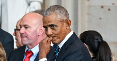 WASHINGTON, DC - JANUARY 20: Former President Barack Obama attends the inauguration of U.S. President-elect Donald Trump in the U.S. Capitol Rotunda on January 20, 2025 in Washington, DC. Donald Trump takes office for his second term as the 47th President of the United States. (Photo by Kenny Holston-Pool/Getty Images)