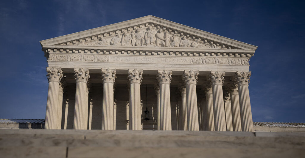 WASHINGTON DC, UNITED STATES - FEBRUARY 04: The Supreme Court of the United States building is seen in Washington DC, United States on February 04, 2026. (Photo by Celal Gunes/Anadolu via Getty Images)