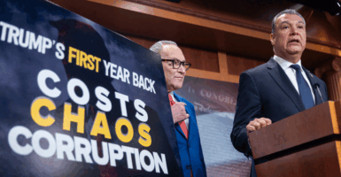 Alex Padilla and Chuck Schumer.