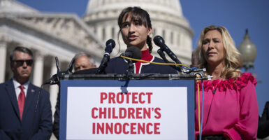 Detransitioner Chloe Cole speaks. A detransitioner like her just won $2 million in a jury verdict that may start to destroy the child mutilation pipeline.