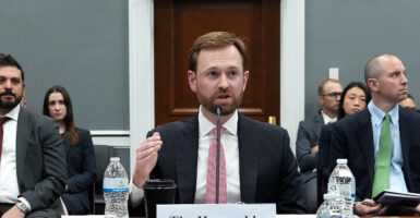 WASHINGTON, DC - MAY 15: Federal Trade Commission Chairman Andrew Ferguson testifies before the House Appropriations Committee Subcommittee on Financial Services and General Government in the Rayburn House Office Building on May 15, 2025 in Washington, DC. The Subcommittee held an oversight hearing on the U.S. Federal Trade Commission. (Photo by Kevin Dietsch/Getty Images)