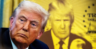 WASHINGTON, DC September 19: US President Donald Trump during the signing executive orders in the Oval Office at the White House on Friday September 19, 2025. President Trump signed a two executive orders establishing the 