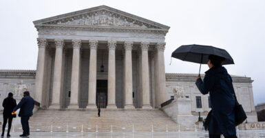 WASHINGTON, DC - FEBRUARY 20: The US Supreme Court as seen on February 20, 2026 in Washington, DC. The Supreme Court struck down the legality of President Trump's tariffs in a 6-3 ruling. (Photo by Aaron Schwartz/Getty Images)