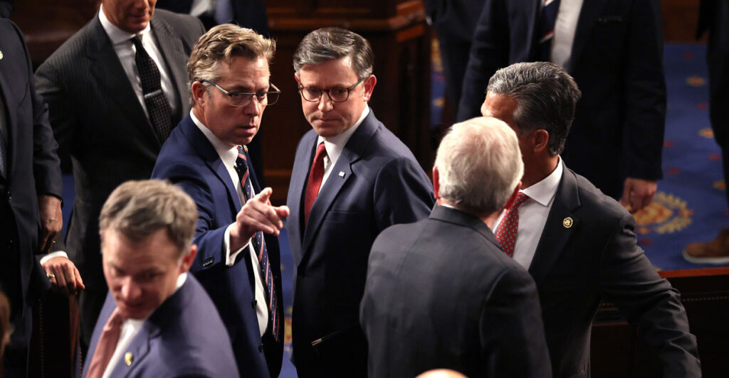 Rep. Ogles and Speaker Mike Johnson.