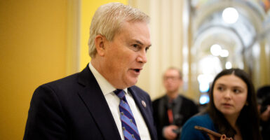 WASHINGTON, DC - MARCH 5: House Oversight and Government Reform Committee Chairman Rep. James Comer (R-KY) departs following a series of House votes at the U.S. Capitol Building on March 5, 2026 in Washington, DC. The House held a series of votes including a vote on funding for the Homeland Security department and a War Powers resolution on Iran. (Photo by Andrew Harnik/Getty Images)