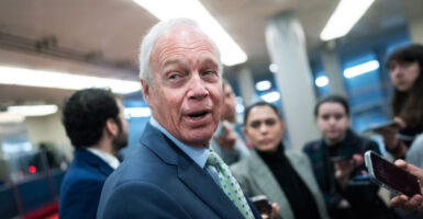 Sen. Ron Johnson, R-Wis., talks with reporters after a vote on Thursday, March 12, 2026.