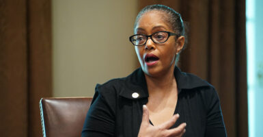 Michigan state Rep. Karen Whitsett says she cannot be a faithful Christian follower of the Bible and remain in the Democrat Party, due to its support for abortion, homosexual activity, and transgender ideology.