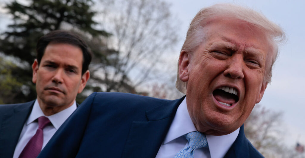 Marco Rubio and Donald Trump.