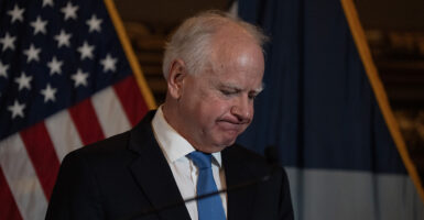 Minnesota Gov. Tim Walz looks disappointed. A new fraud scandal has emerged in Minneapolis regarding autism.