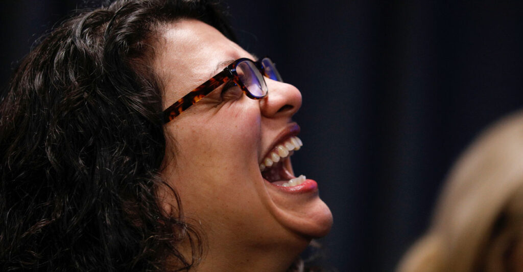 Rashida Tlaib. (Photo by Bill Pugliano/Getty Images)