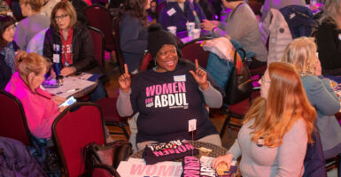 Women for Abdul campaign event.