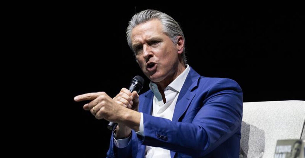 Gavin Newsom on February 28, 2026, in San Francisco, California.