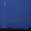 A full moon rises as the Space Launch System (SLS) rocket and the Orion spacecraft, integrated for the Artemis II mission, are seen at Launch Pad 39B at the Kennedy Space Center in Cape Canaveral, Florida, on February 1, 2026 ahead of the first crewed mission to the Moon in more than 50 years. (Photo by Miguel J. Rodriguez Carrillo / AFP via Getty Images)