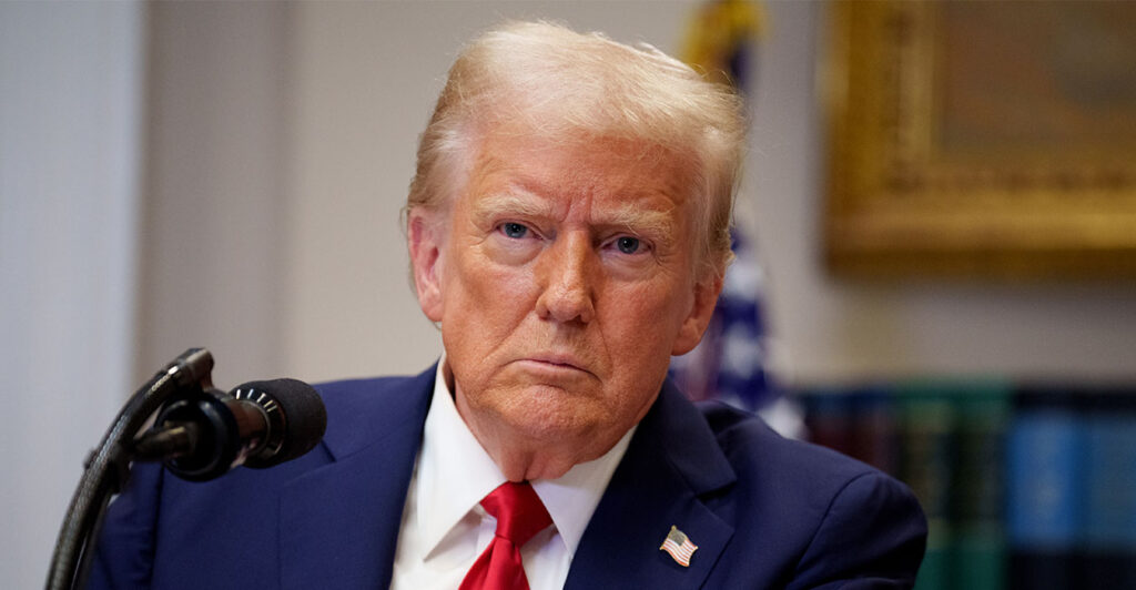WASHINGTON, DC - JANUARY 21: U.S. President Donald Trump takes a question from a reporter during a news conference in the Roosevelt Room of the White House on January 21, 2025 in Washington, DC. Trump announced an investment in artificial intelligence (AI) infrastructure and took questions on a range of topics including his presidential pardons of Jan. 6 defendants, the war in Ukraine, cryptocurrencies and other topics. (Photo by Andrew Harnik/Getty Images)