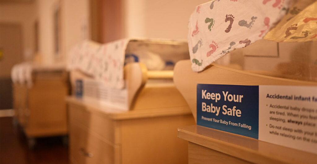 DENVER, CO - APRIL 1 : Baby beds at Saint Joseph Hospital in Denver, Colorado on Tuesday, April 1, 2025. (Photo by Hyoung Chang/The Denver Post)