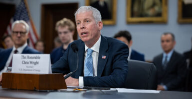 Energy Secretary Chris Wright testifying before Congress.