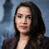 Alexandria Ocasio Cortez speaks to reporters at the United States capitol.