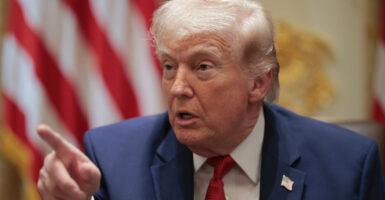 WASHINGTON, DC - MARCH 26: U.S. President Donald Trump speaks during a Cabinet meeting in the Cabinet Room of the White House on March 26, 2026 in Washington, DC. This is Trump's second Cabinet meeting of 2026 and the first since the United States and Israel began attacking Iran on February 28. (Photo by Chip Somodevilla/Getty Images)