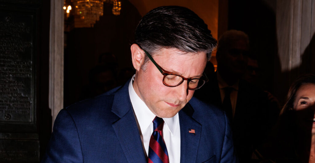 Speaker of the House Mike Johnson in the Capitol.