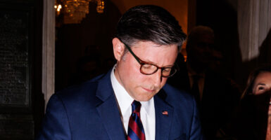 Speaker of the House Mike Johnson in the Capitol.